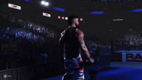 A Man In A Tank Top That Says Stay Alive On It GIF