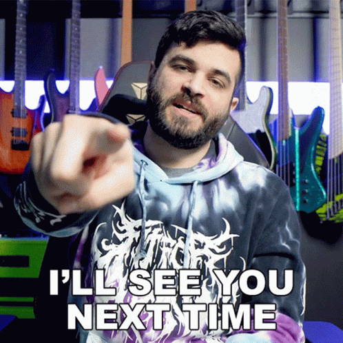 A Man In A Tie Dye Hoodie Points At The Camera And Says I 'Ll See You Next Time GIF