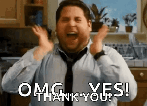 A Man In A Tie Is Saying Thank You GIF