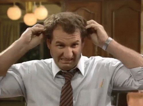 Man Making Funny Face Scratching Head GIF