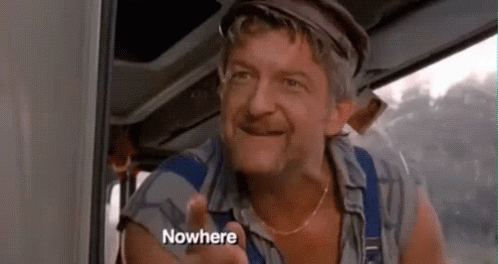 Man In Truck Pointing With Nowhere Face GIF