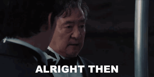 Man In Tuxedo Saying Alright Then GIF
