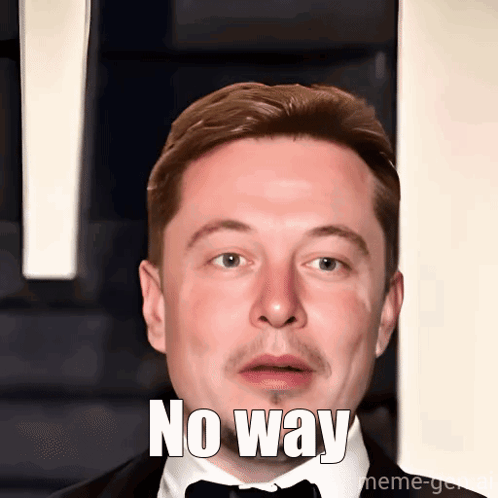 A Man In A Tuxedo Says No Way In Front Of A Wall GIF