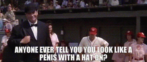 Man In Tuxedo Speaking To Baseball Team GIF
