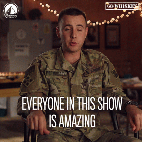 Man In U.S. Army Uniform Says Everyone Is Amazing GIF