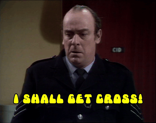 A Man In A Uniform Says I Shall Get Gross GIF