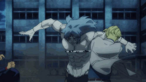 A Man In A White Coat Is Carrying Another Man In A White Coat GIF