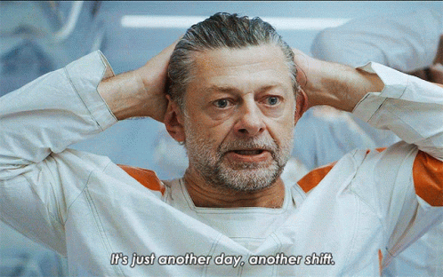 Man In White Jacket Says Just Another Day GIF