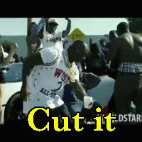 A Man In A White Jersey With The Word West On It Stands In Front Of A Crowd GIF