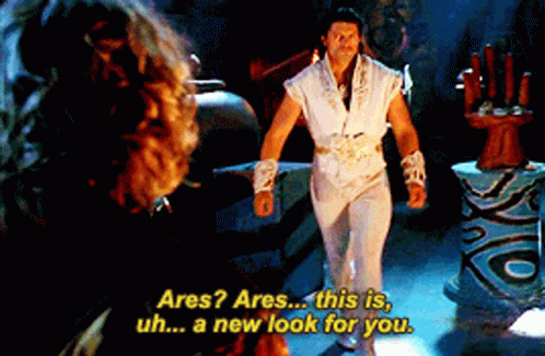 Man In White Outfit Saying Ares GIF