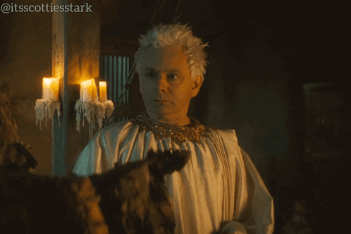 A Man In A White Robe Says " Are You ... Trying To " GIF
