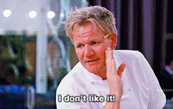 A Man In A White Shirt Is Saying I Don 'T Like It . GIF