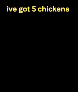 A Man In A White Shirt Is Standing In Front Of A Counter And Says I 'Ve Got 5 Chickens GIF