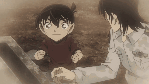 A Man In A White Shirt Stands Next To A Little Boy GIF