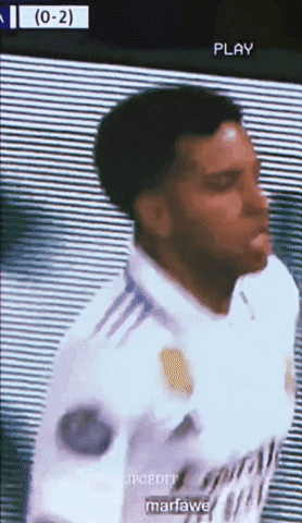 A Man In A White Shirt With The Word Marfawe On The Front GIF