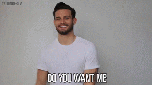 A Man In A White T-Shirt Says To Take My Shirt Off GIF