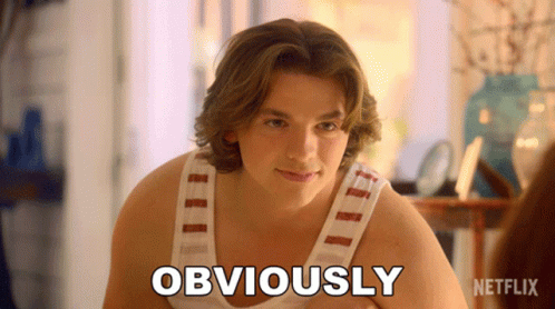 A Man In A White Tank Top Says Obviously Netflix GIF
