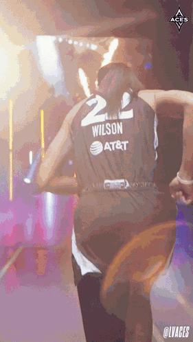 A Man In A Wilson Jersey Is Dancing GIF