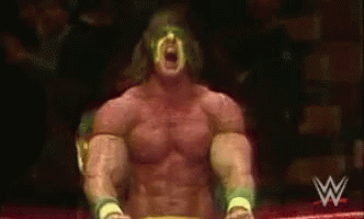 A Man In A Wrestling Ring With A W On The Bottom Right GIF