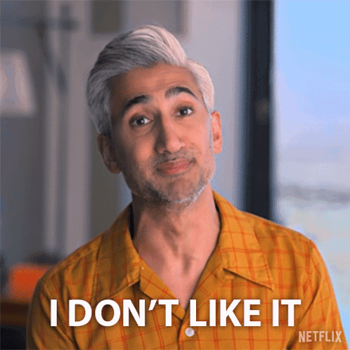 A Man In A Yellow Shirt Says I Don T Like It GIF