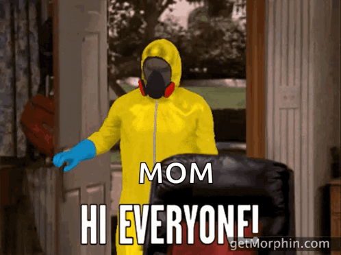A Man In A Yellow Suit Says Hi Everyone GIF
