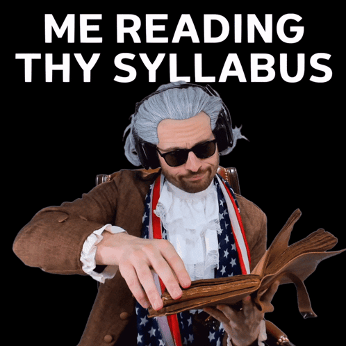 A Man In An American Flag Costume Is Reading A Book GIF