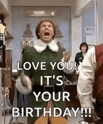 A Man In An Elf Costume Is Screaming And Holding A Guitar . GIF