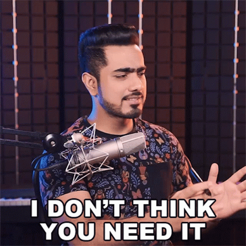 A Man In Front Of A Microphone Says I Don T Think You Need It GIF