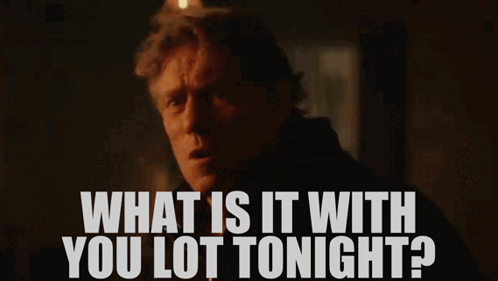 A Man Is Asking What Is It With You Tonight GIF