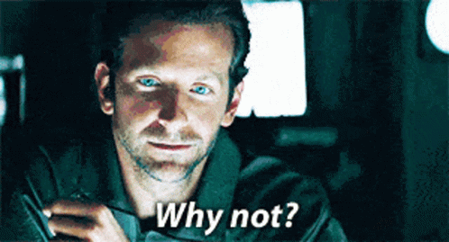 A Man Is Asking Why Not While Holding A Cell Phone GIF