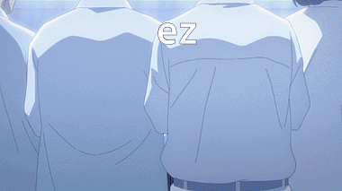 A Man Is Carrying Another Man In A White Cloth With The Word Ez Above Him GIF