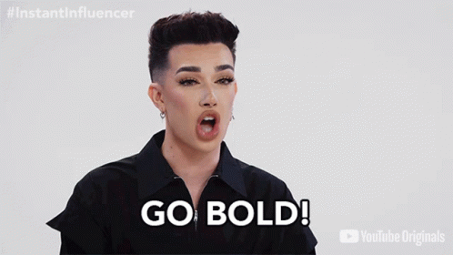 A Man Is Clapping And Saying Go Bold GIF