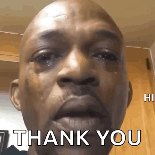 A Man Is Crying And Says Thank You GIF