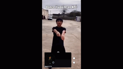 A Man Is Dancing In A Parking Lot In Front Of A Truck That Says Brandon On It . GIF