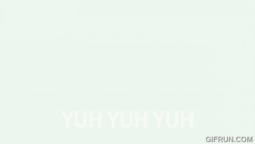 A Man Is Dancing In A Room With The Words Yuh Yuh Yuh Written On The Bottom GIF
