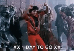 Man Dancing In Front Of Zombies GIF