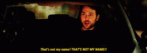 A Man Is Driving A Car And Saying That 'S Not My Name That 'S Not My Name GIF