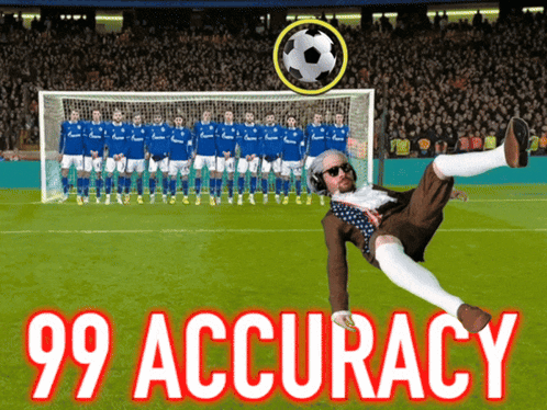 Man Kicking Soccer Ball With 99 Accuracy GIF
