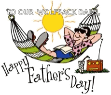 a man is laying in a hammock with the words happy father 's day