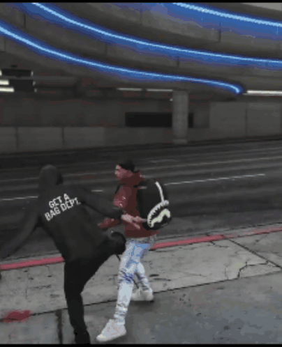A Man Is Laying On The Ground With His Head In The Air GIF