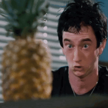 Man Looking At Pineapple GIF