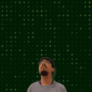 A Man Is Looking Up At The Number 25 Surrounded By Yellow Stars GIF