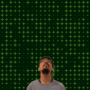 A Man Is Looking Up At The Number 29 With Stars Coming Out Of It GIF
