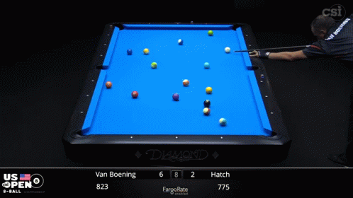 A Man Is Playing Pool On A Diamond Table GIF
