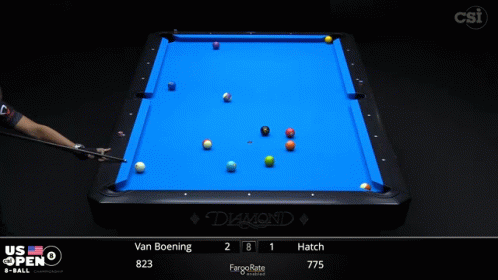 A Man Is Playing Pool On A Diamond Table GIF
