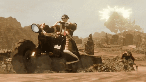 A Man Is Riding A Motorcycle With The Word Jay On The Side GIF