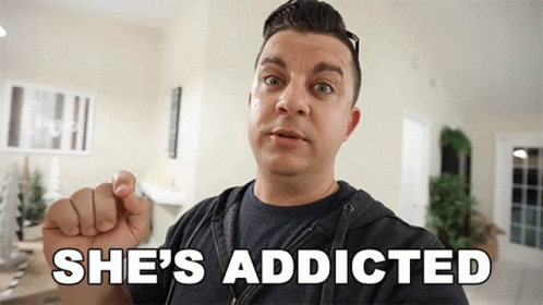 A Man Is Saying She 'S Addicted With His Fist GIF