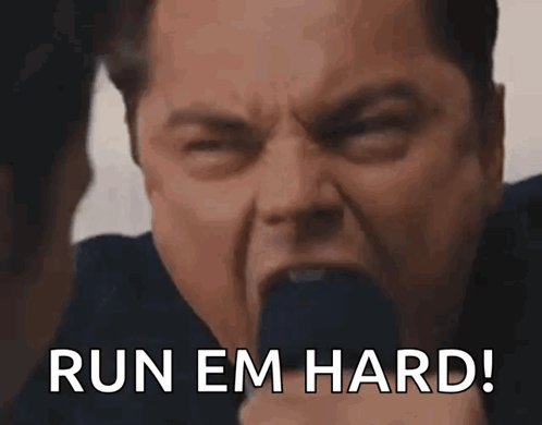 A Man Is Screaming And Saying Run Em Hard GIF