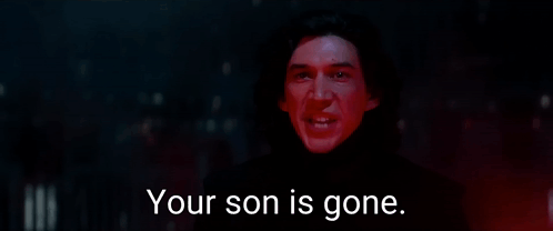 A Man Is Screaming In The Dark With The Words Your Son Is Gone GIF