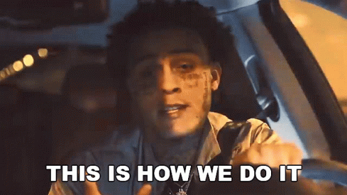 A Man Is Sitting In A Car Talking About How We Do It . GIF